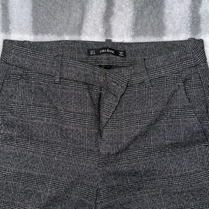 ZARA BASIC plaid pants